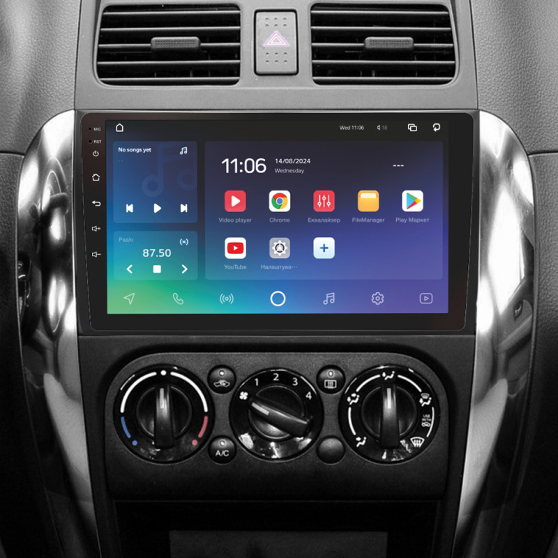 Android head unit SIGMA PRO 9432 ANDROID 10 4+32 Gb 4G DSP Suzuki SX4 1 2006-2014 9"
