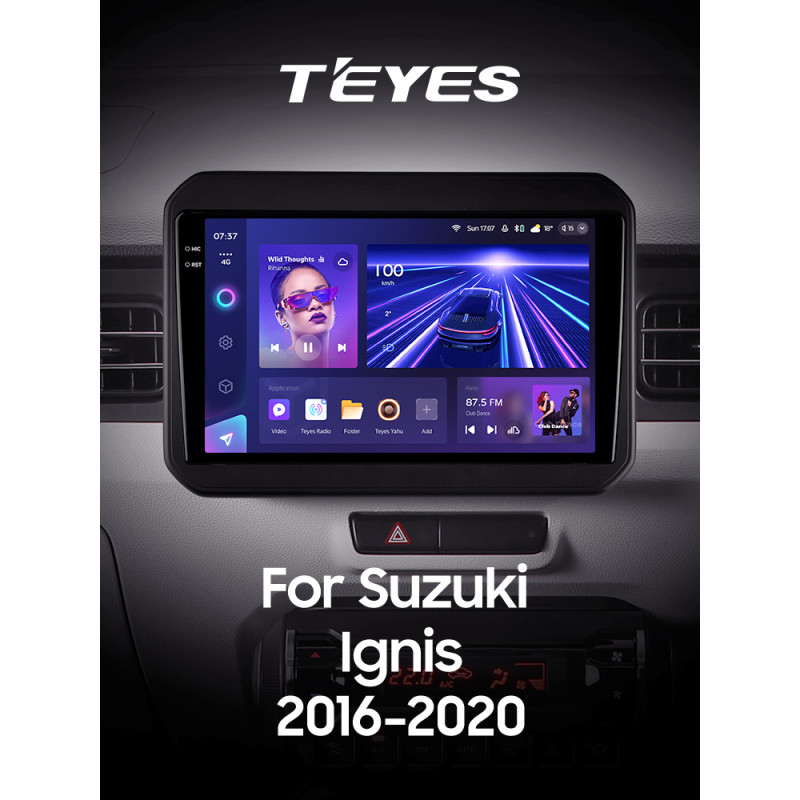 Android head unit Teyes CC3 6+128 Gb Suzuki Ignis 2016-2020 9" 2k