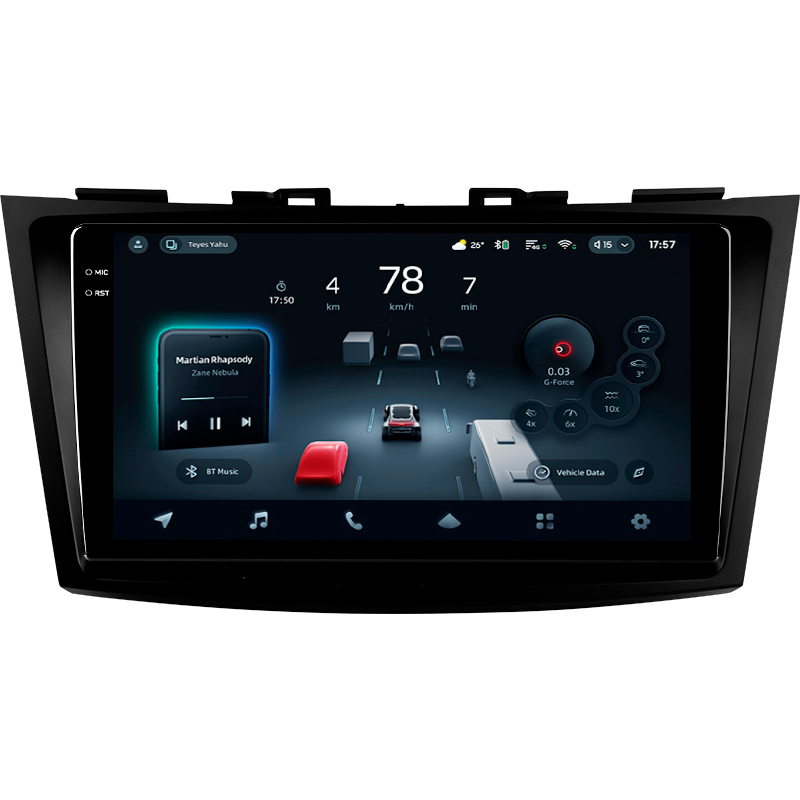 Android head unit Teyes CC4 Pro 8+128 Gb Suzuki Swift 4 2011-2017 9" 2k