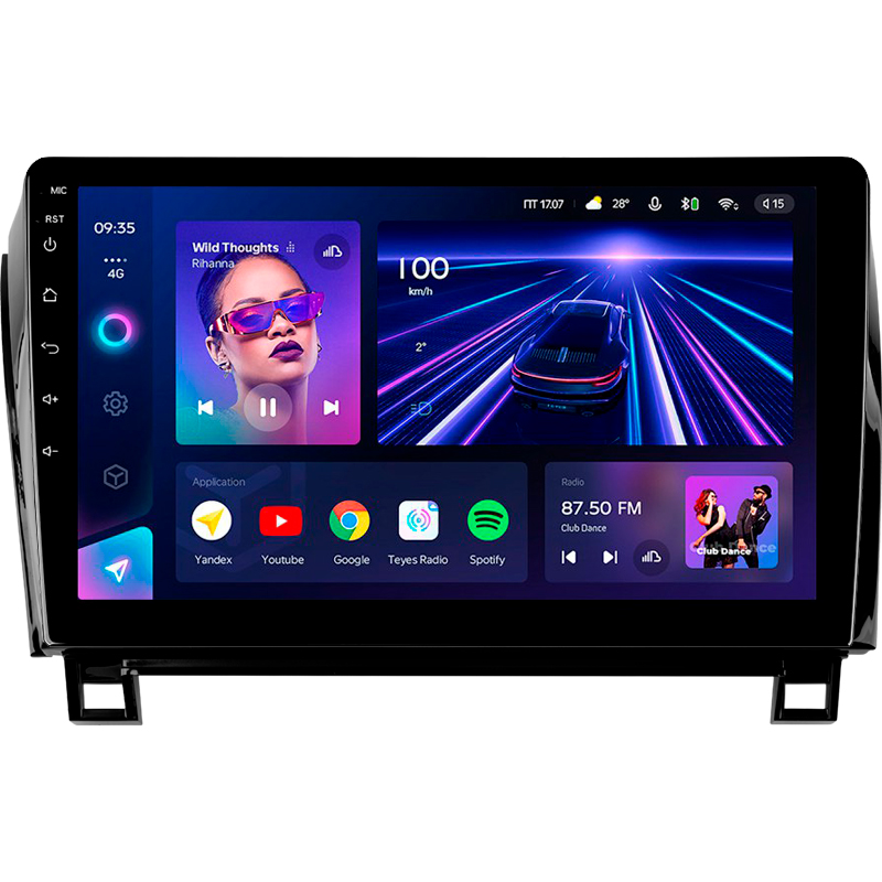 Android head unit Teyes CC3 4+32 Gb Toyota Tundra XK50 2007-2013 Sequoia XK60 2008-2017 10"