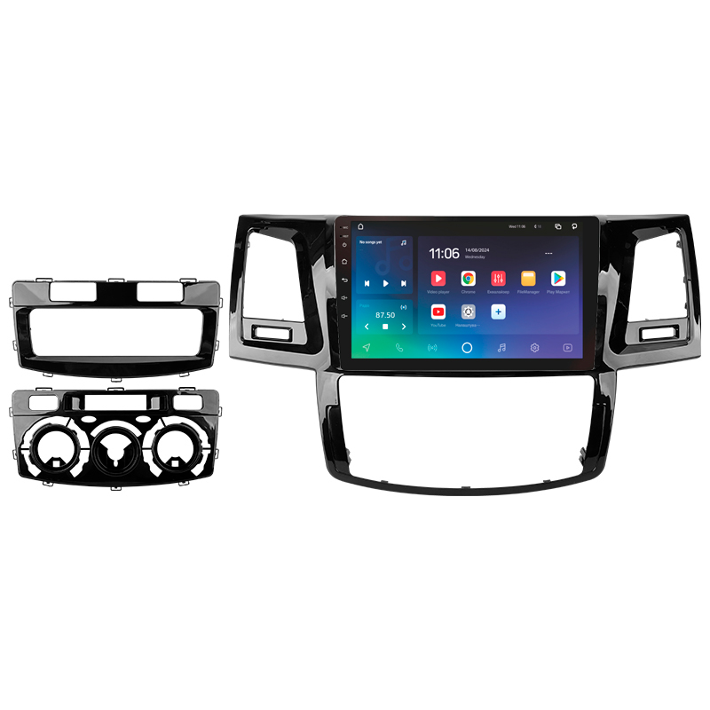 Stacja radiowo-telewizyjna SIGMA PRO 9432 ANDROID 10 4+32 GB 4G DSP do Toyota Fortuner 1 AN50 AN60 Hilux Revo Vigo (F2) 2005-2007, 9