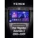Android head unit Teyes CC3 6+128 Gb Toyota Avensis T250 2 II 2003-2009 9" 2k