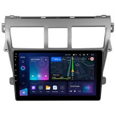 Fest eingebaute Magnetola Teyes CC3L 4+32 GB für Toyota Vios 2 (2007–2013), 9-Zoll.