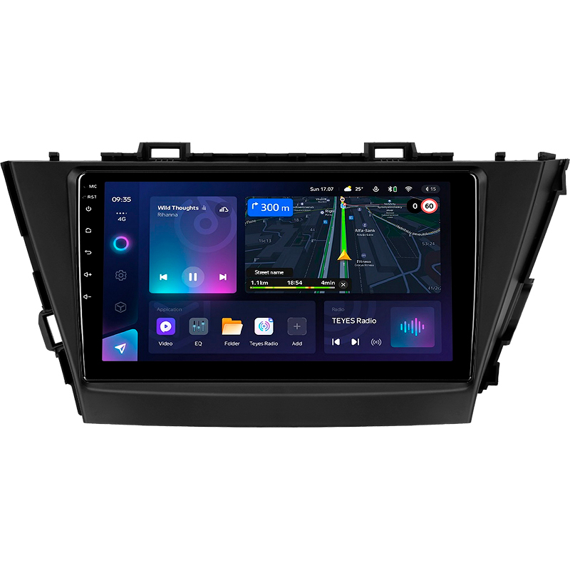 Estéreo de fábrica Teyes CC3L 4+64 GB Toyota Prius Plus V Alpha (dirección a la izquierda) 2012-2017 9