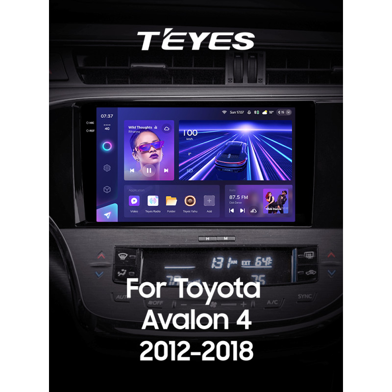 Štátní magnetofon Teyes CC3 6+128 GB pro Toyota Avalon 4 IV (XX40) 2012–2018, 9