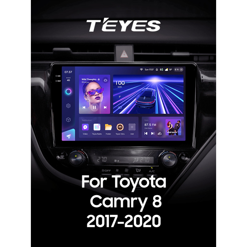 Estéreo de fábrica Teyes CC3 4 + 64 GB Toyota Camry XV70 2017-2020 10