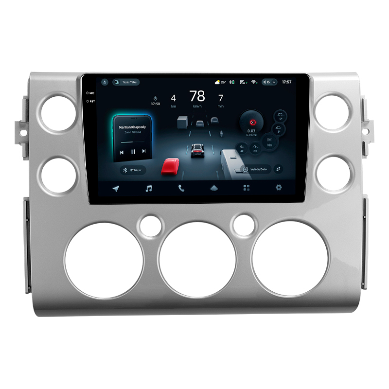 Android head unit Teyes CC4 Pro 12+256 Gb Toyota FJ Cruiser J15 2006-2020 (F1) 9" 2k