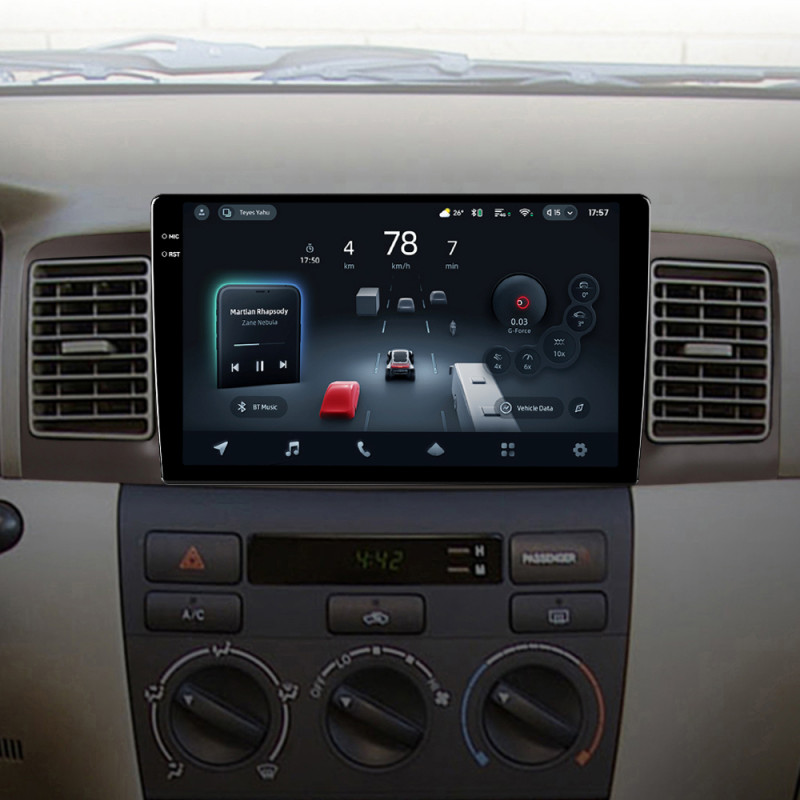 Android head unit Teyes CC4 Pro 8+128 Gb Toyota Corolla E130 E120 2000-2004 9" 2k