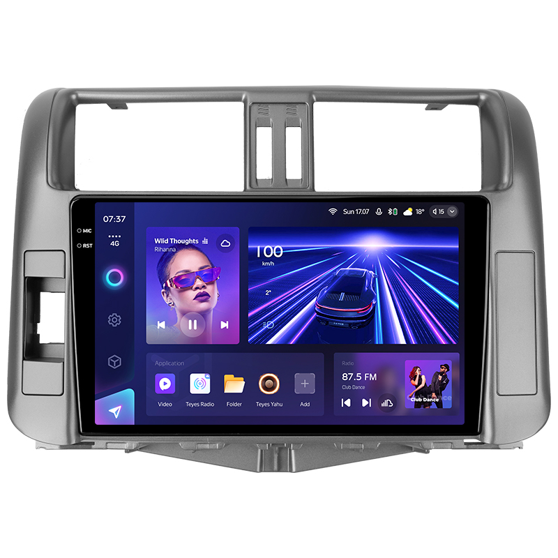 Fest eingebaute Magnetola Teyes CC3 6+128 GB Toyota Land Cruiser Prado 150 (2009–2013, Baujahr B) 9