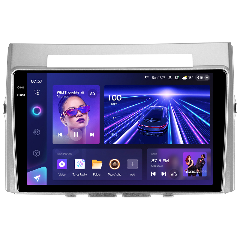 Stamm-Magnetbandgerät Teyes CC3 6+128 GB Toyota Corolla Verso AR10 (2004–2009, F2) 9