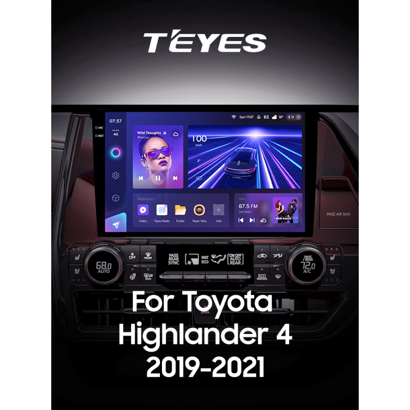 Stacja głośnikowa Teyes CC3 4+32 GB Toyota Highlander 4 XU70 (2019–2021), 9