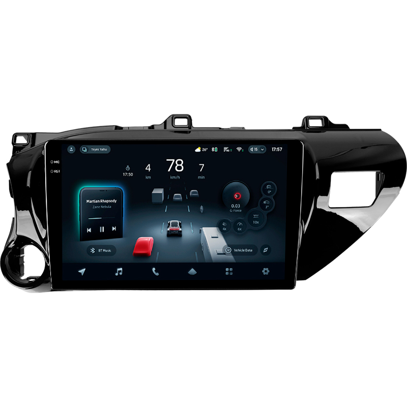 Android head unit Teyes CC4 Pro 8+128 Gb Toyota Hilux Pick Up AN120 2015-2020 10" 2k (L1)