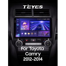 Štátní magnetofon Teyes CC3 6+128 GB s kruhovým pohledem 360° pro Toyota Camry 7 XV 50 55 (Střední východ 2012–2014), 10