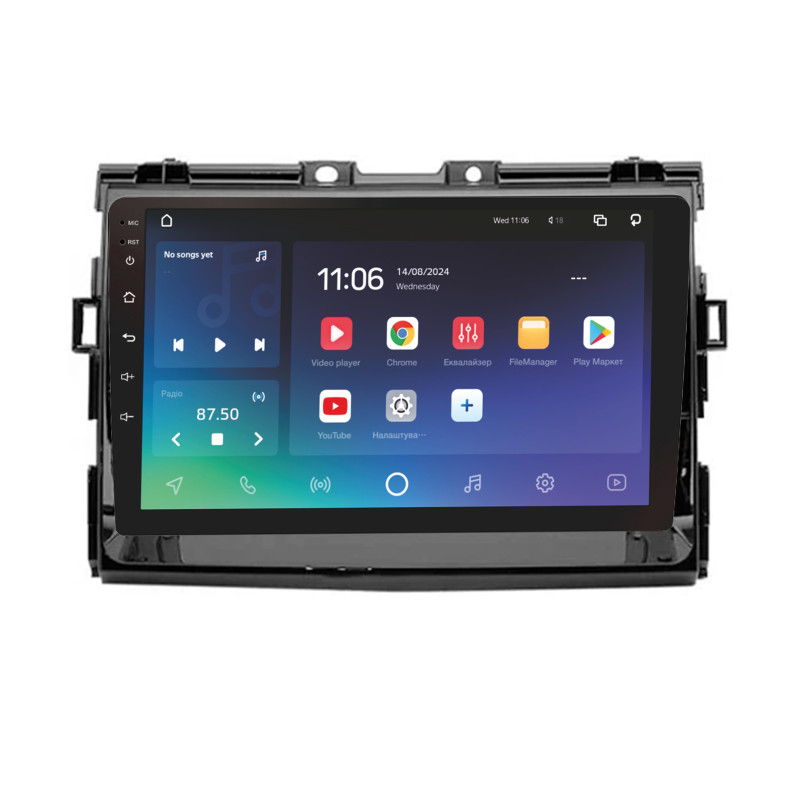 Android head unit SIGMA X9464 ANDROID 10 4+64 Gb 4G DSP Toyota Estima 2006-2012 9"