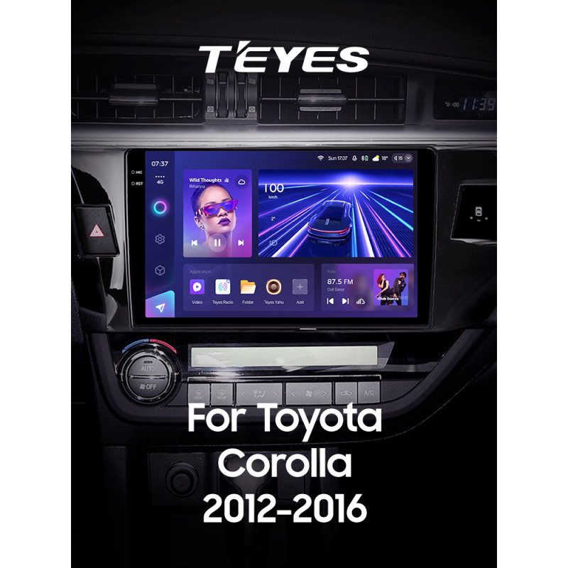 Android head unit Teyes CC3 4+32 Gb Toyota Corolla 11 2012-2016 (A) 10" 2k
