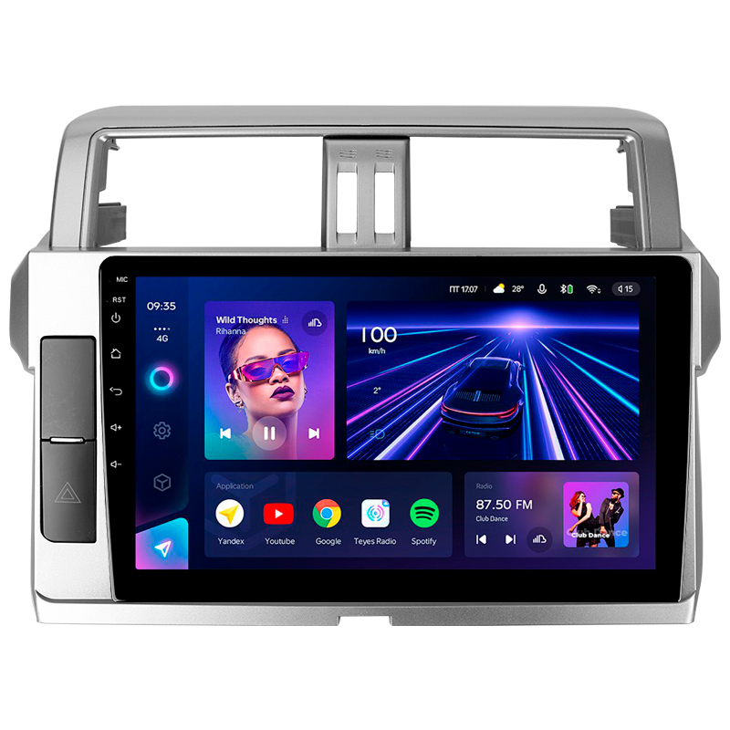 Android head unit Teyes CC3 4+32 Gb Toyota Land Cruiser Prado 150 2013-2017 10"