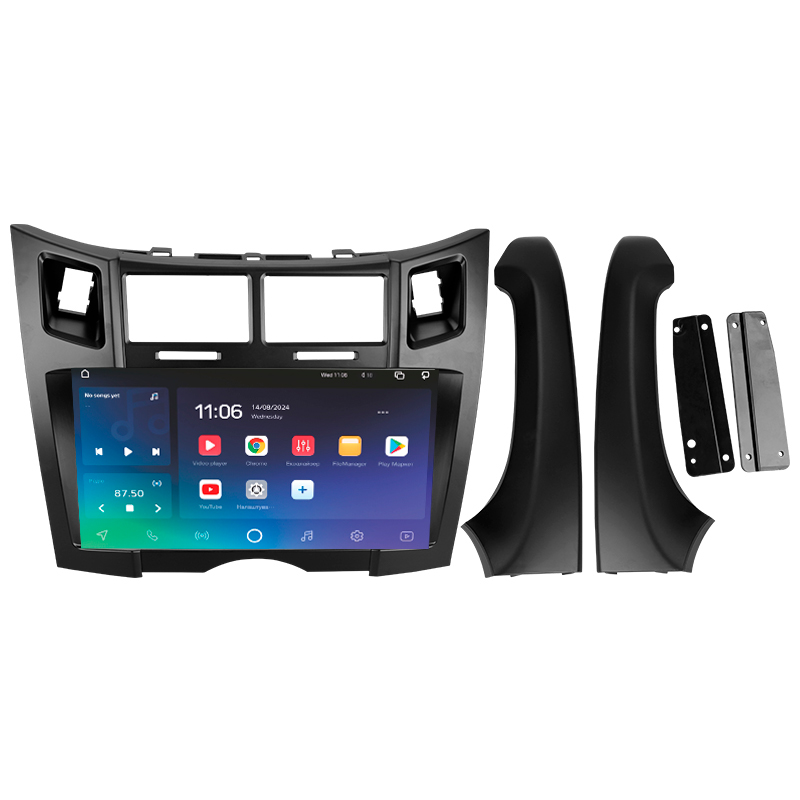 Android head unit SIGMA X9432 ANDROID 10 4+32 Gb 4G DSP Toyota Yaris 2 XP90 2005-2012 (F2) 9"