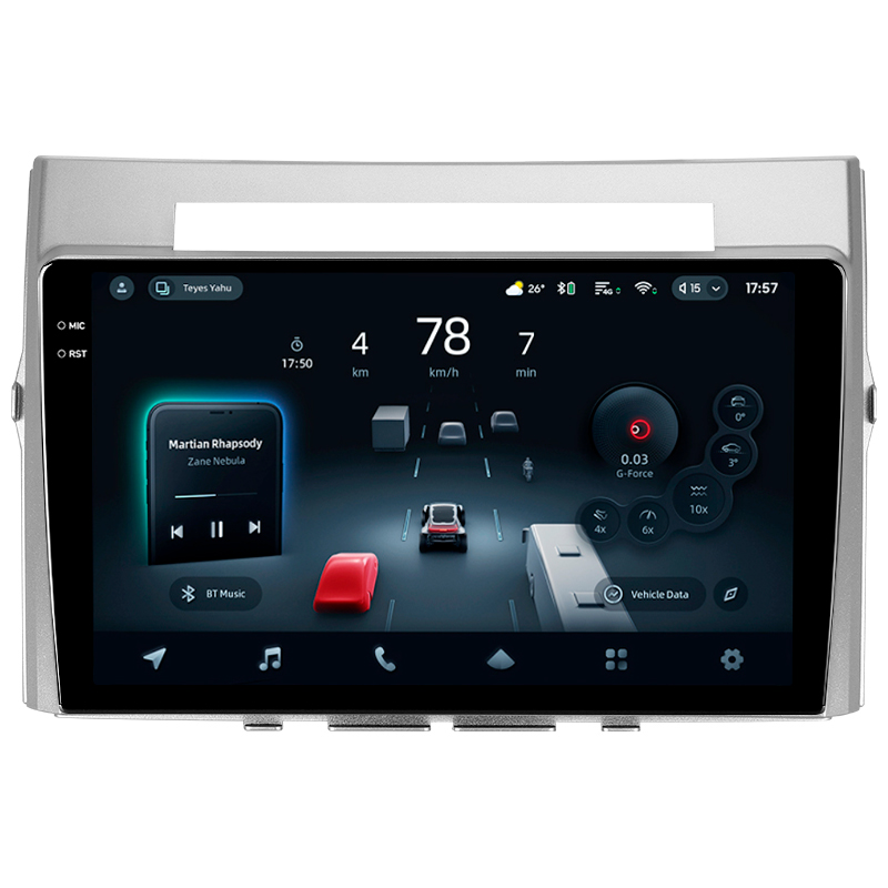 Android head unit Teyes CC4 Pro 8+128 Gb Toyota Corolla Verso AR10 2004 - 2009 (F2) 9" 2k