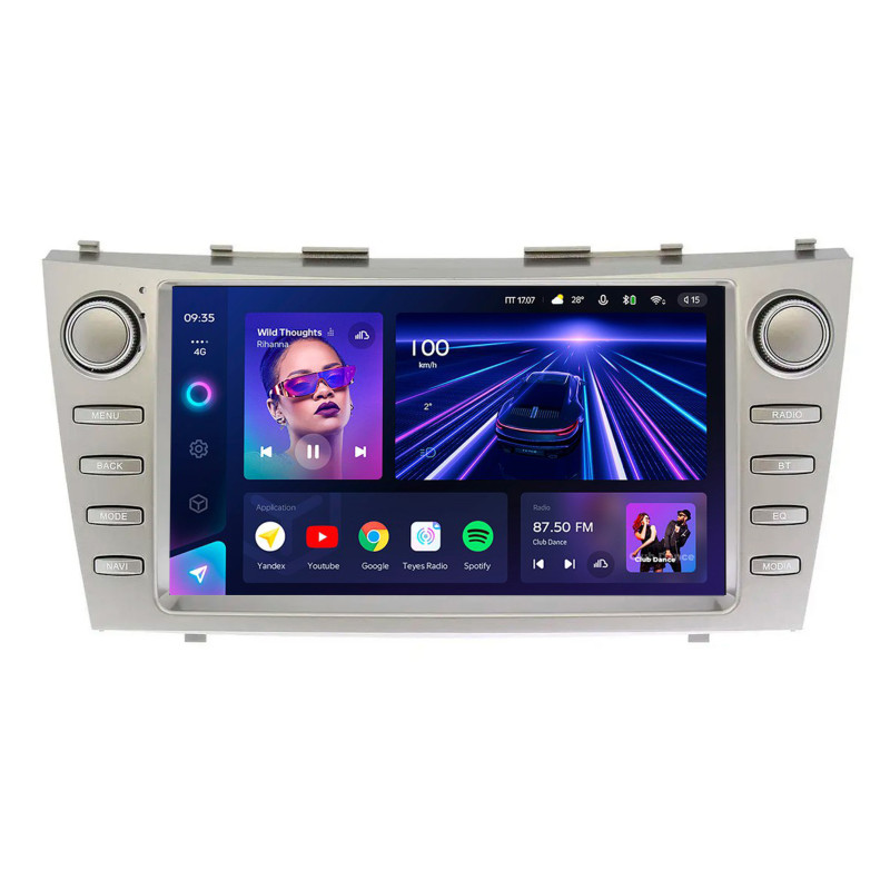 Android head unit Teyes CC3 4+32 Gb Toyota Camry 6 XV 40 50 2006-2011 old with button 9"