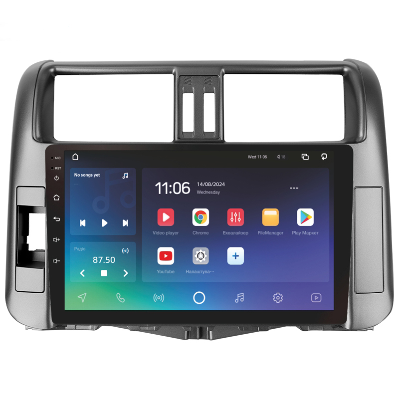 Android head unit SIGMA X9432 ANDROID 10 4+32 Gb 4G DSP Toyota Land Cruiser Prado 150 2009-2013 (A) 9"