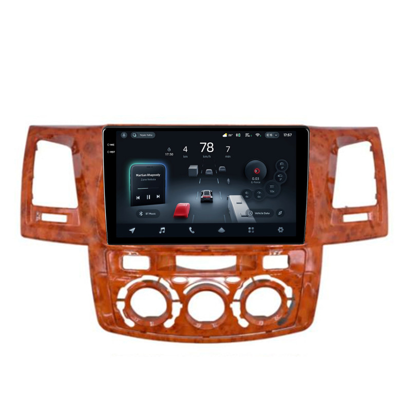 Štátní magnetofon Teyes CC4 Pro 8+128 GB pro Toyota Fortuner 1 AN50 AN60 Hilux Revo Vigo (2008–2014), hnědá, 9