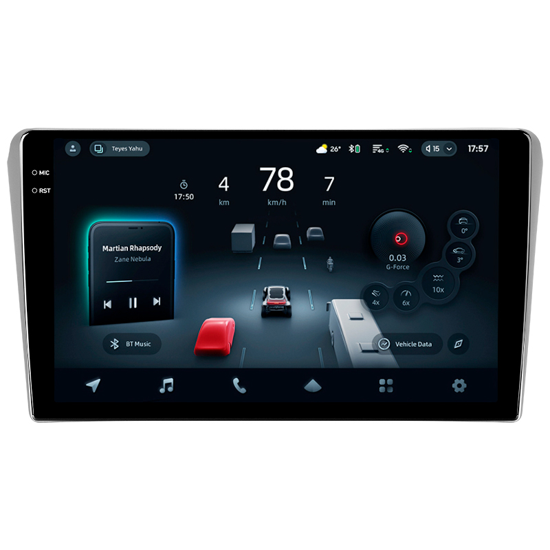 Android head unit Teyes CC4 Pro 12+256 Gb Toyota Avensis T250 2 II 2003-2009 9" 2k
