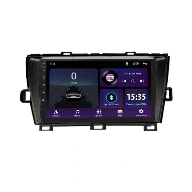 Android head unit SIGMA E9232 ANDROID 10 2+32 Gb Toyota PRIUS 2010-2015 LHD Black A-MOD 9"