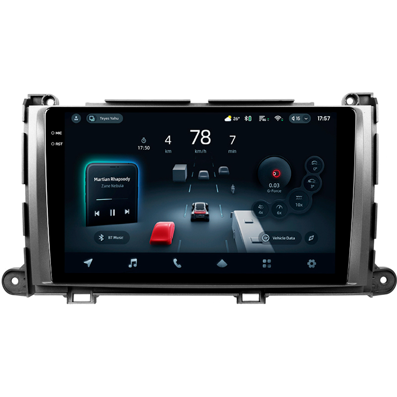 Android head unit Teyes CC4 Pro 12+256 Gb Toyota Sienna 3 XL30 2010 - 2014 9" 2k