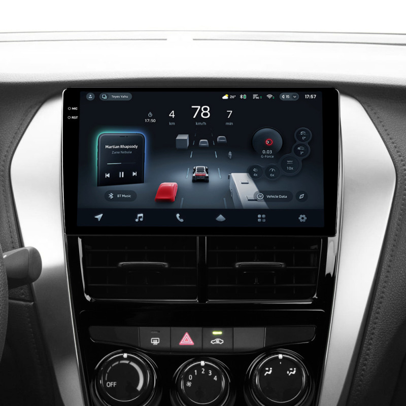 Android head unit Teyes CC4 Pro 12+256 Gb Toyota Yaris Vios 2017-2020 (F1) 9" 2k (L1)