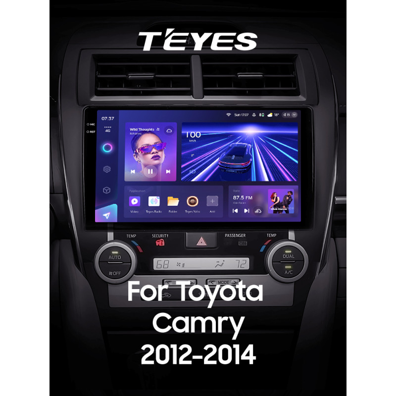 Android head unit Teyes CC3 4+32 Gb Toyota Camry 7 XV 50 55 Middle East 2012-2014 10" 2k