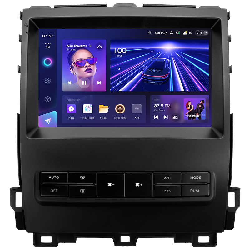 Android head unit Teyes CC3 4+32 Gb Toyota Land Cruiser Prado 120 For Lexus GX470 GX 470 J120 2004-2009 (F2) 9" 2k (L3)