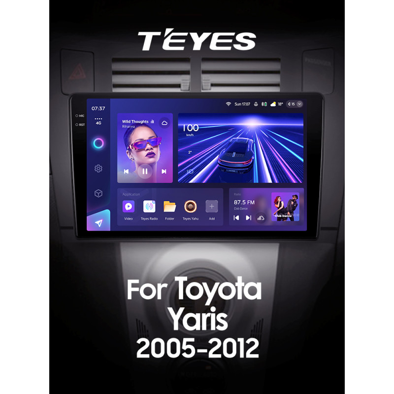 Estéreo de fábrica Teyes CC3 4 + 32 GB para Toyota Yaris XP90 (2005–2012, F1) 9
