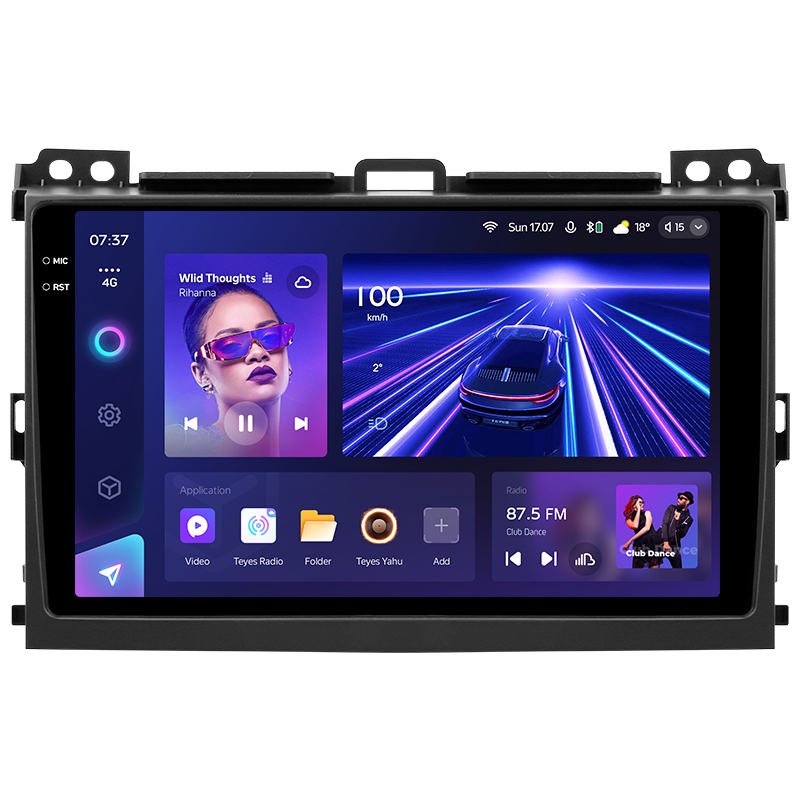 Android head unit Teyes CC3 6+128 Gb with 360° surround view° Toyota Land Cruiser Prado 120 3 III For Lexus GX470 GX 470 J120 2002-2009 (F1) (A) 9" 2k