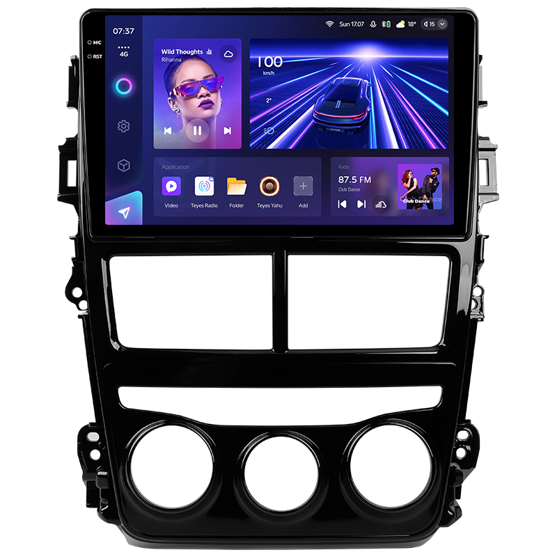 Stereo fabryczne Teyes CC3 6+128 GB Toyota Yaris Vios 2017–2020 (F1) 9