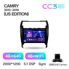 Autorradio de fábrica Teyes CC3 4+64 GB Toyota Camry XV70 50 55 Medio Oriente 2012-2014 10