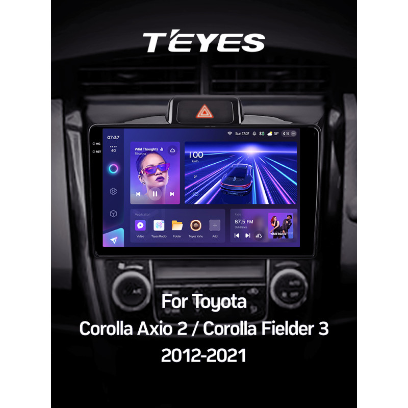 Android head unit Teyes CC3 4+32 Gb Toyota Corolla Axio 2 Fielder 3 E160 2012-2021 9" 2k