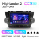 Estéreo de fábrica Teyes CC3 6+128 GB con pantalla panorámica 360° para Toyota Highlander 2 XU40 (2007–2013, F3), 9