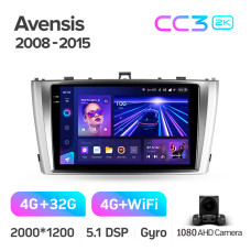 Android head unit Teyes CC3 4+32 Gb Toyota Avensis 3 2008-2015 (F1) 9" 2k