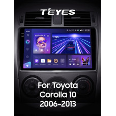 Android head unit Teyes CC3 6+128 Gb Toyota Corolla 10 E140 E150 2006-2013 (B) 9" 2k