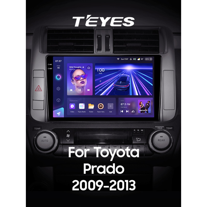 Android head unit Teyes CC3 6+128 Gb Toyota Land Cruiser Prado 150 2009-2013 (A) 9" 2k
