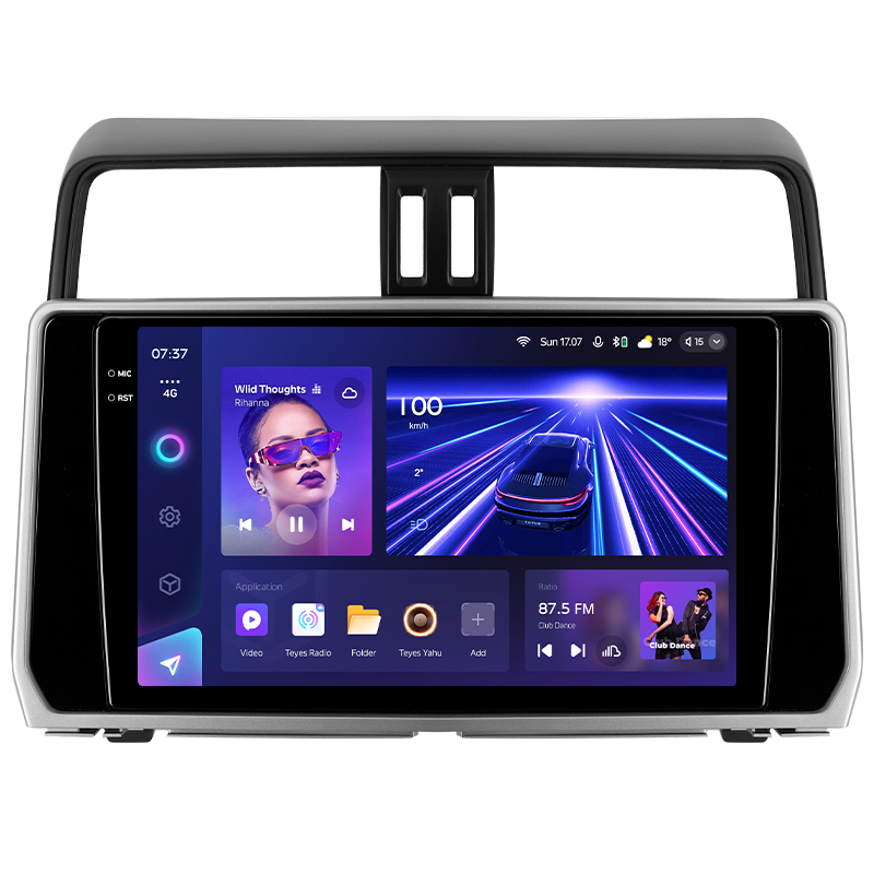 Štátní magnetofon Teyes CC3 4+32 GB pro Toyota Land Cruiser Prado 150 (2018–2020), 10