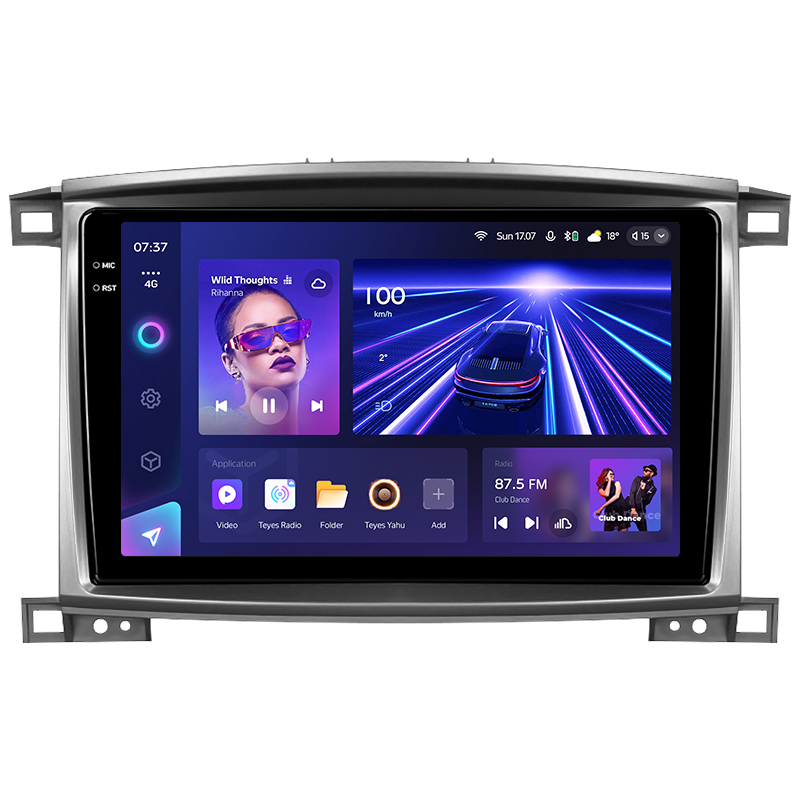 Android head unit Teyes CC3 4+32 Gb Toyota Land Cruiser LC 100-B 2002-2007 (C) 10" 2k (L2)