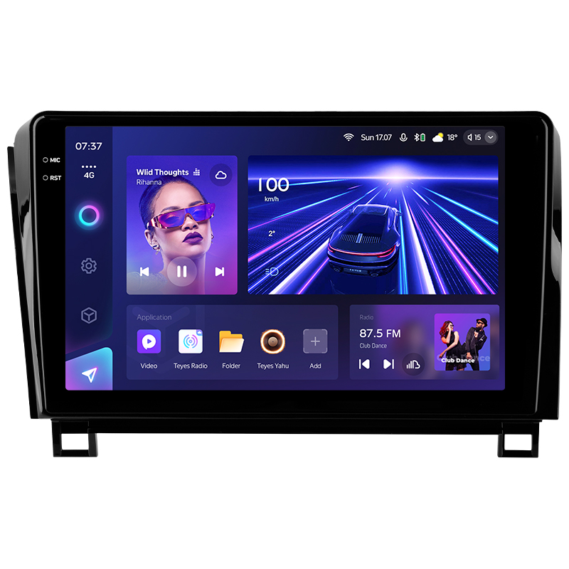 Android head unit Teyes CC3 6+128 Gb with 360° surround view° Toyota Tundra XK50 2007-2013 Sequoia XK60 2008-2017 10" 2k