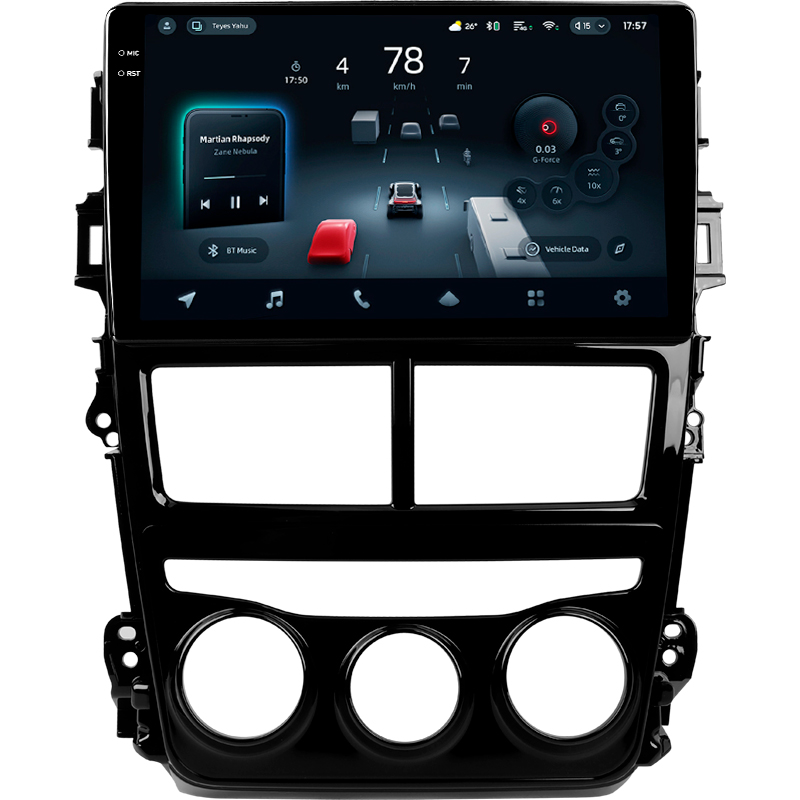 Android head unit Teyes CC4 Pro 8+128 Gb Toyota Yaris Vios 2017-2020 (F1) 9" 2k (L1)
