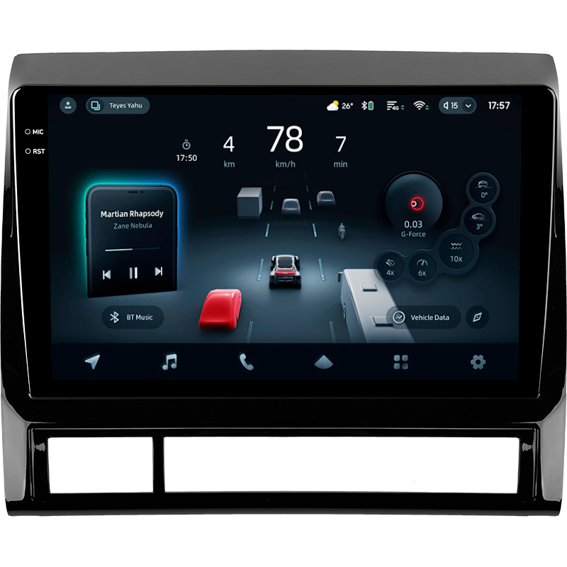 Android head unit Teyes CC4 Pro 8+128 Gb Toyota Tacoma 2 N200 Hilux 2005-2015 9" 2k (L1)