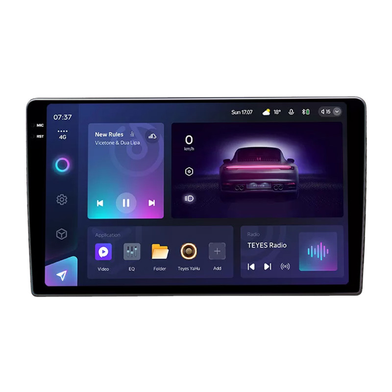 Android head unit Teyes CC3 6+128 Gb with 360° surround view° Toyota AVENSIS 2002-2008 BLACK 9" 2k