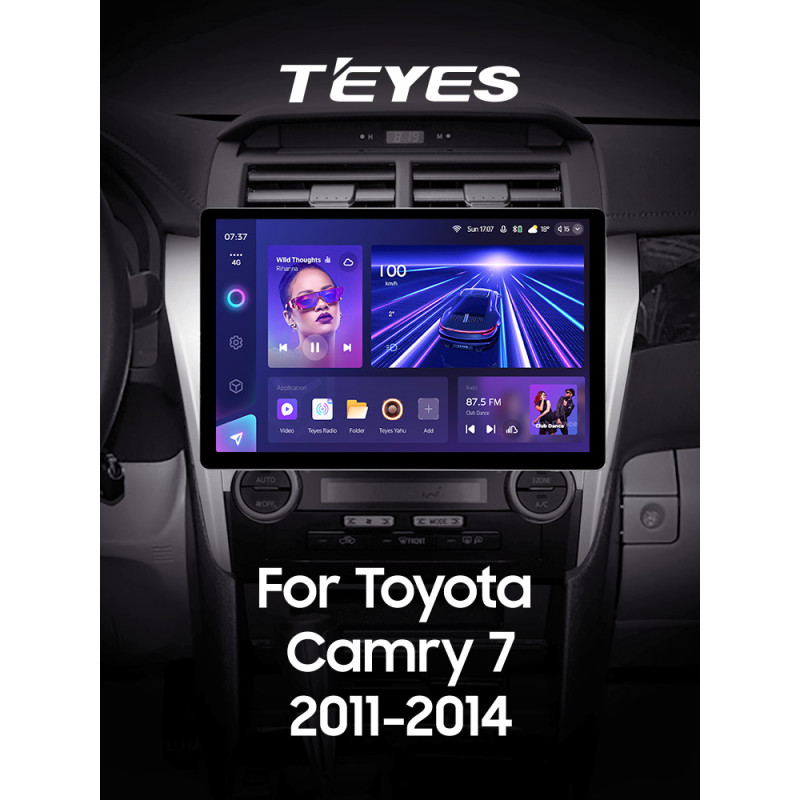 Android head unit Teyes CC3 6+128 Gb Toyota Camry 7 XV 50 55 2011-2014 (A) 13" 2k