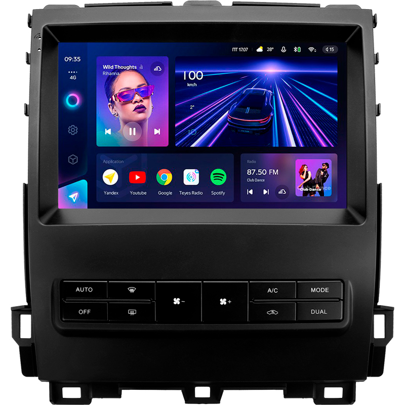 Android head unit Teyes CC3 4+32 Gb Toyota Land Cruiser Prado 120 For Lexus GX470 GX 470 J120 2004-2009 (F2) 9" (L3)