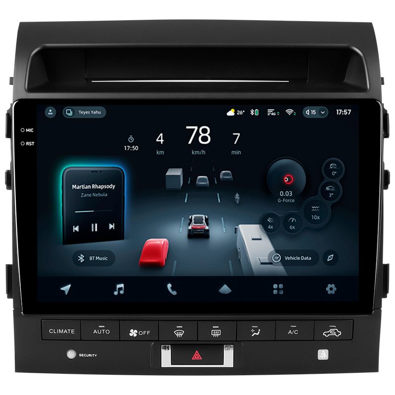 Stacja głośnikowa Teyes CC4 Pro 12+256 GB Toyota Land Cruiser 110 (F3) 2007–2015 (C) 10