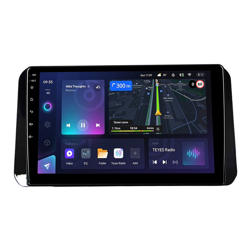 Estéreo de a bordo original Teyes CC3L 4 + 64 GB para Toyota Yaris 2023, color negro UV, 9